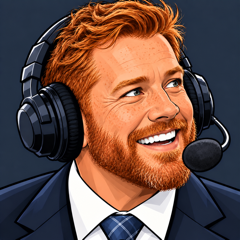 Declan Shaw, announcer